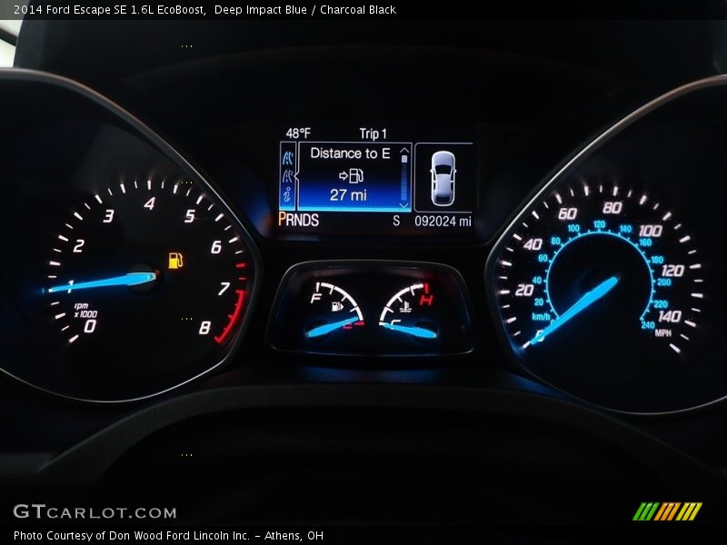 Deep Impact Blue / Charcoal Black 2014 Ford Escape SE 1.6L EcoBoost