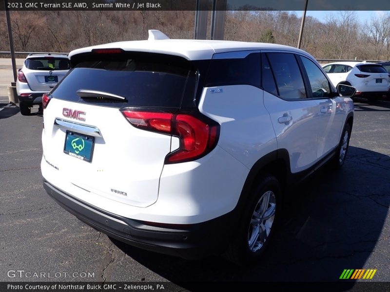 Summit White / Jet Black 2021 GMC Terrain SLE AWD