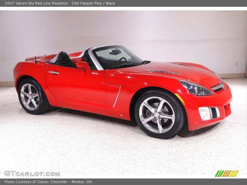 Chili Pepper Red / Black 2007 Saturn Sky Red Line Roadster