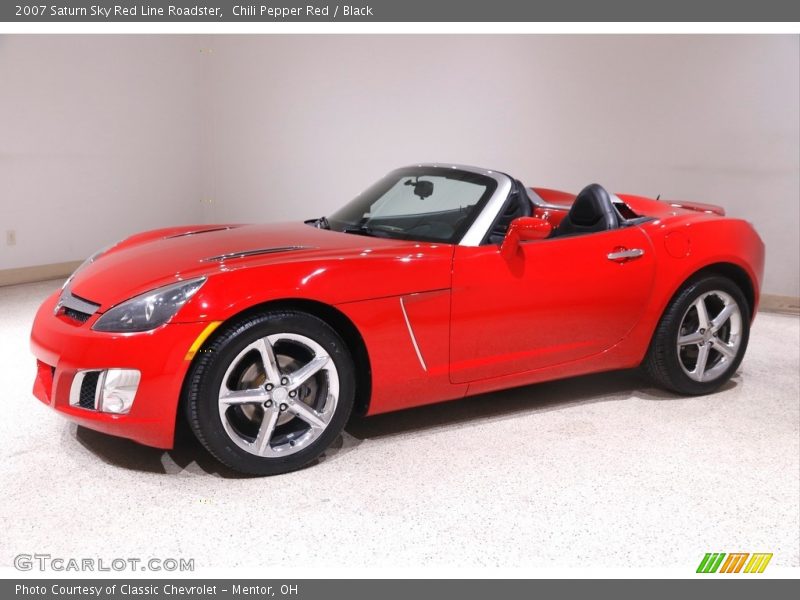 Chili Pepper Red / Black 2007 Saturn Sky Red Line Roadster