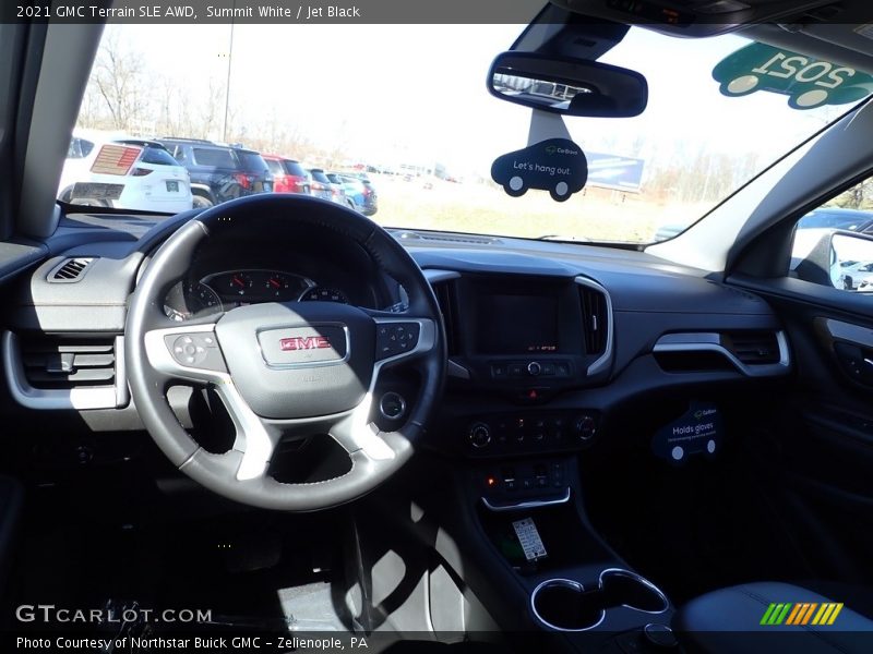 Summit White / Jet Black 2021 GMC Terrain SLE AWD