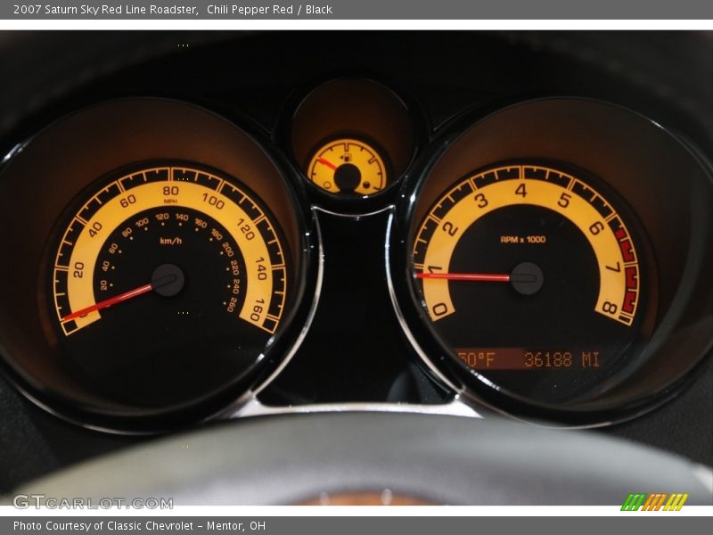 Chili Pepper Red / Black 2007 Saturn Sky Red Line Roadster