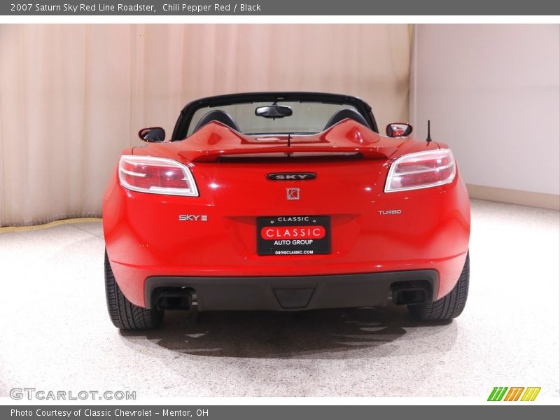 Chili Pepper Red / Black 2007 Saturn Sky Red Line Roadster