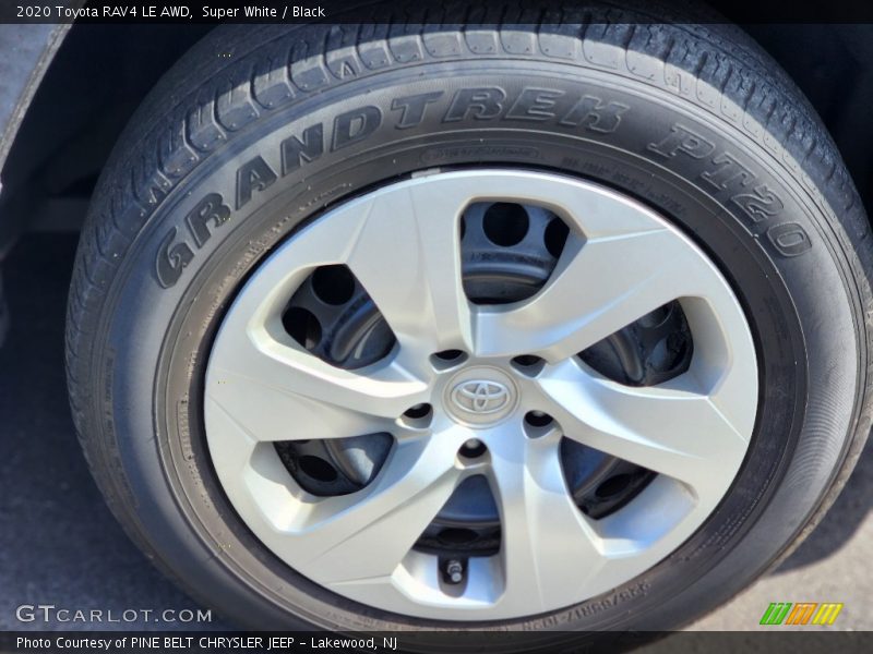 Super White / Black 2020 Toyota RAV4 LE AWD