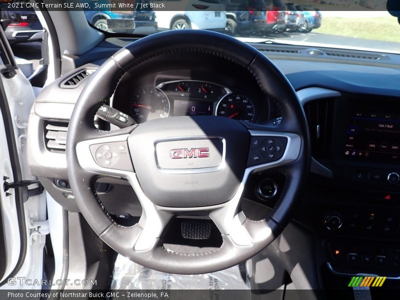 Summit White / Jet Black 2021 GMC Terrain SLE AWD