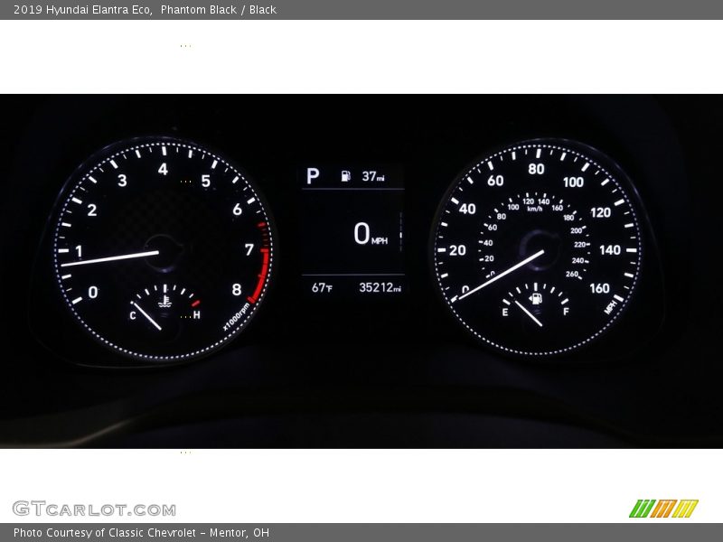  2019 Elantra Eco Eco Gauges