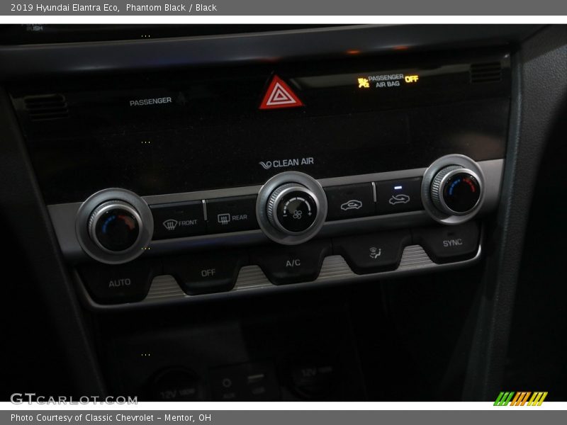 Controls of 2019 Elantra Eco
