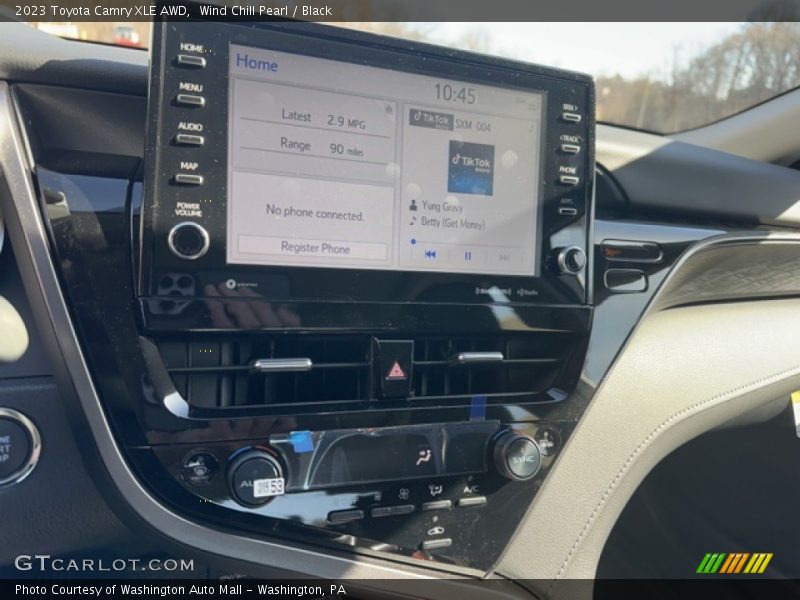 Wind Chill Pearl / Black 2023 Toyota Camry XLE AWD