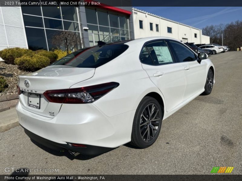Wind Chill Pearl / Black 2023 Toyota Camry XLE AWD