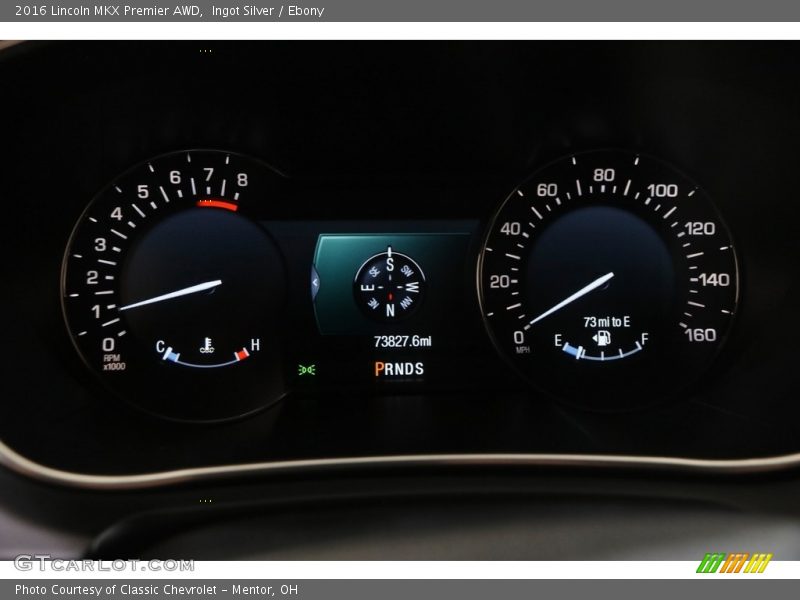  2016 MKX Premier AWD Premier AWD Gauges