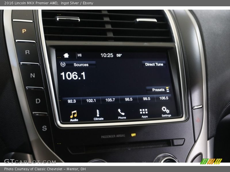 Audio System of 2016 MKX Premier AWD