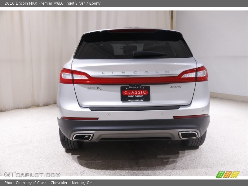Ingot Silver / Ebony 2016 Lincoln MKX Premier AWD