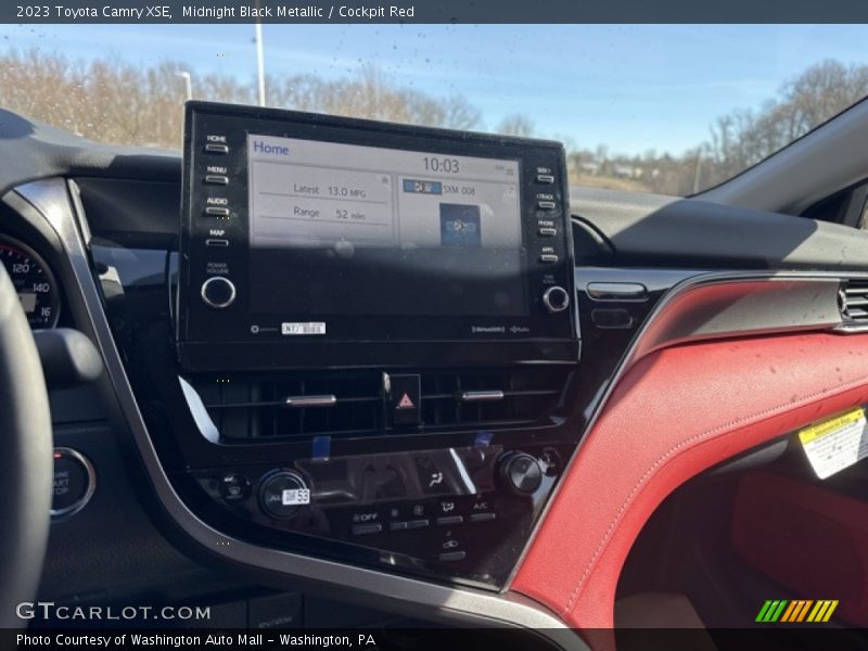 Midnight Black Metallic / Cockpit Red 2023 Toyota Camry XSE