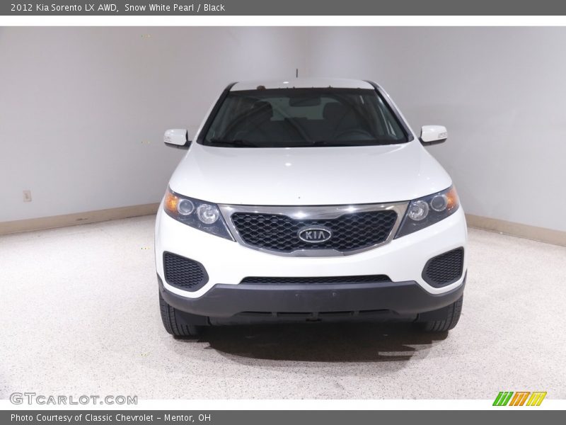 Snow White Pearl / Black 2012 Kia Sorento LX AWD