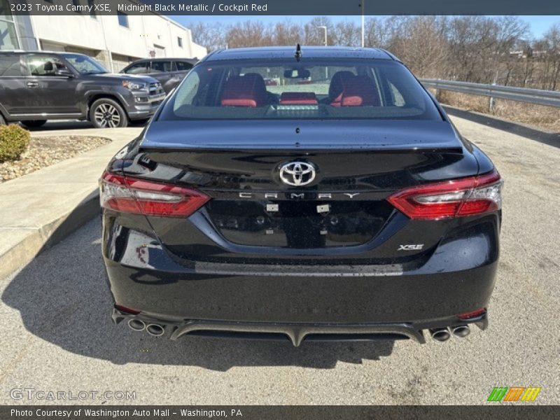 Midnight Black Metallic / Cockpit Red 2023 Toyota Camry XSE