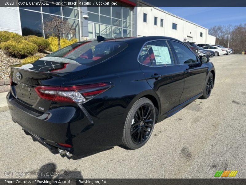 Midnight Black Metallic / Cockpit Red 2023 Toyota Camry XSE
