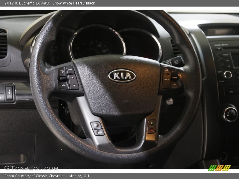 Snow White Pearl / Black 2012 Kia Sorento LX AWD