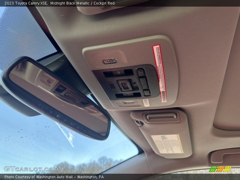 Midnight Black Metallic / Cockpit Red 2023 Toyota Camry XSE