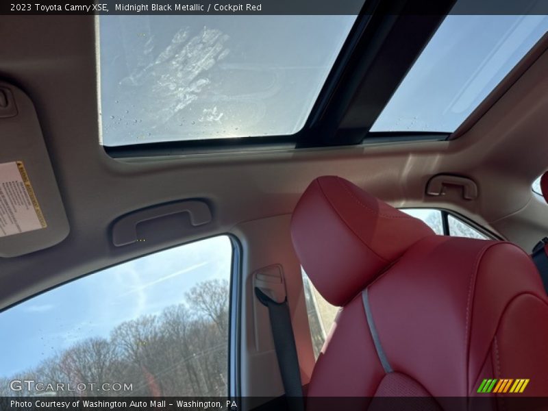 Midnight Black Metallic / Cockpit Red 2023 Toyota Camry XSE