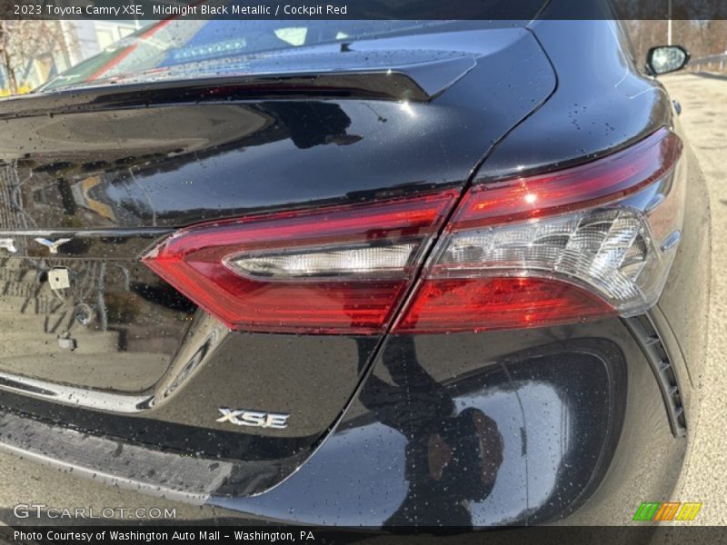 Midnight Black Metallic / Cockpit Red 2023 Toyota Camry XSE