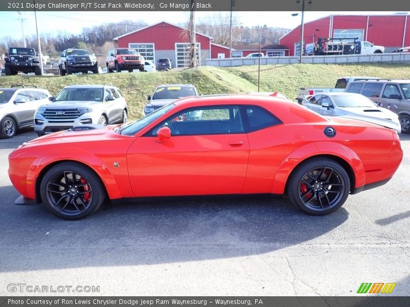 Go Mango / Black 2021 Dodge Challenger R/T Scat Pack Widebody