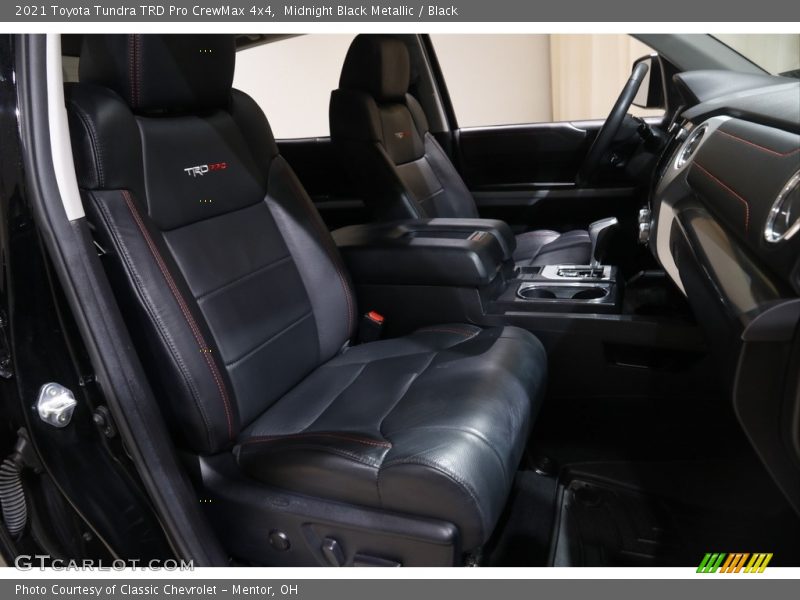 Front Seat of 2021 Tundra TRD Pro CrewMax 4x4
