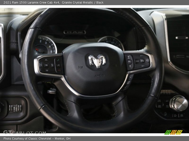 Granite Crystal Metallic / Black 2021 Ram 1500 Laramie Crew Cab 4x4