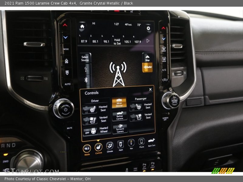 Granite Crystal Metallic / Black 2021 Ram 1500 Laramie Crew Cab 4x4