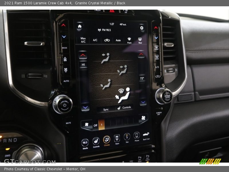 Granite Crystal Metallic / Black 2021 Ram 1500 Laramie Crew Cab 4x4