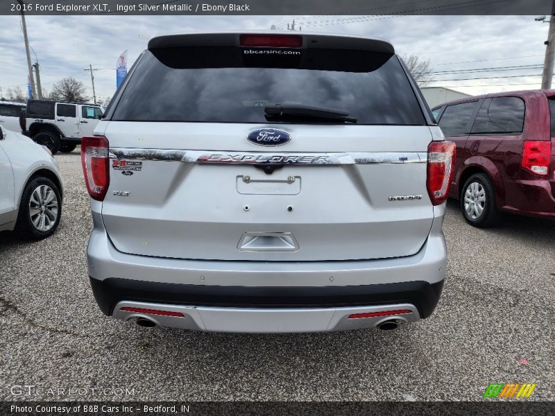 Ingot Silver Metallic / Ebony Black 2016 Ford Explorer XLT