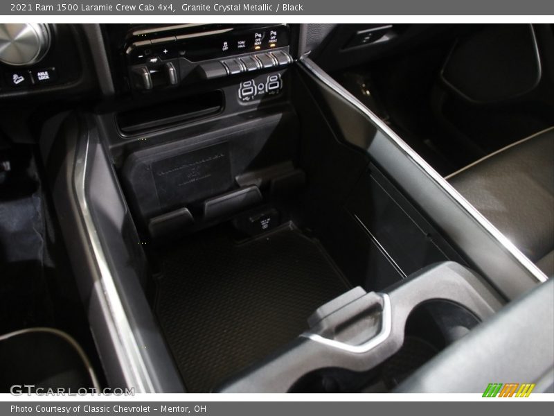 Granite Crystal Metallic / Black 2021 Ram 1500 Laramie Crew Cab 4x4