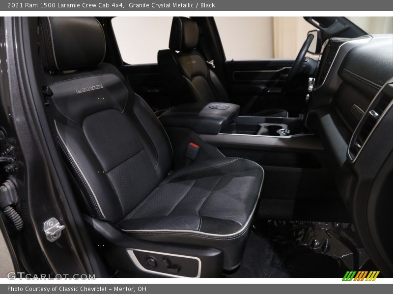 Granite Crystal Metallic / Black 2021 Ram 1500 Laramie Crew Cab 4x4
