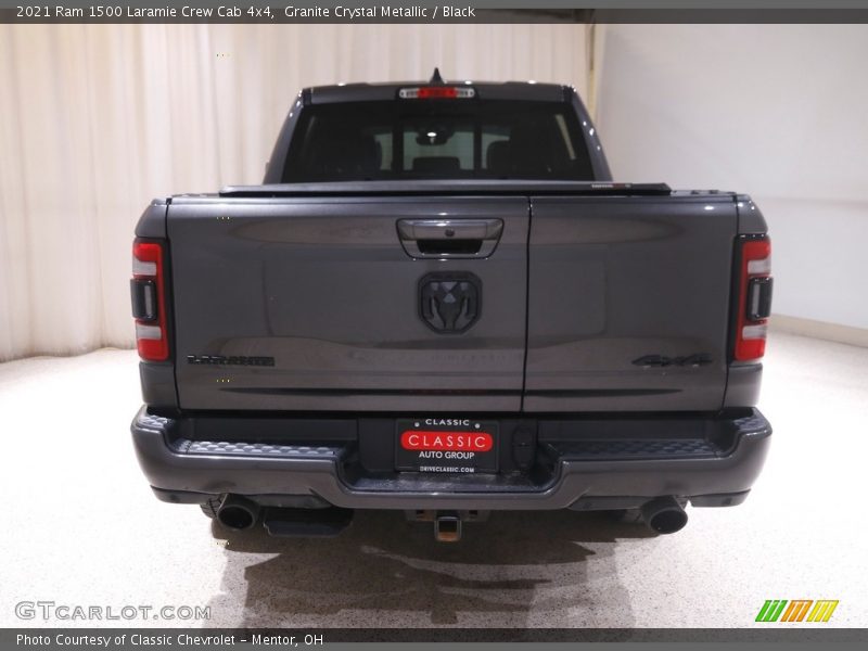 Granite Crystal Metallic / Black 2021 Ram 1500 Laramie Crew Cab 4x4