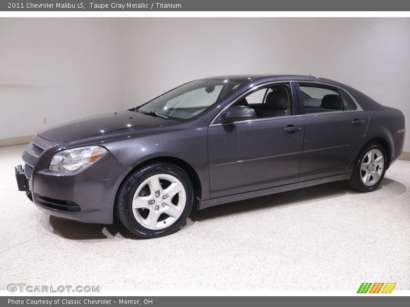 Taupe Gray Metallic / Titanium 2011 Chevrolet Malibu LS
