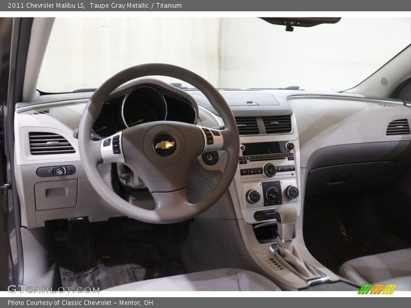 Taupe Gray Metallic / Titanium 2011 Chevrolet Malibu LS