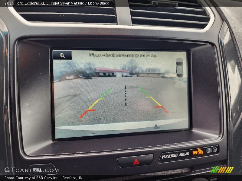 Ingot Silver Metallic / Ebony Black 2016 Ford Explorer XLT