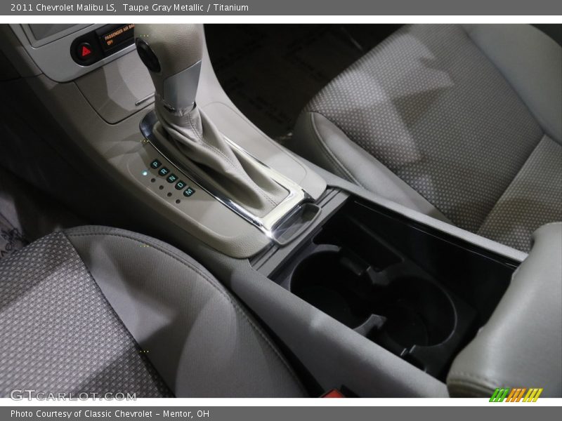 Taupe Gray Metallic / Titanium 2011 Chevrolet Malibu LS