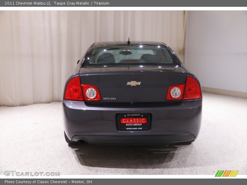 Taupe Gray Metallic / Titanium 2011 Chevrolet Malibu LS