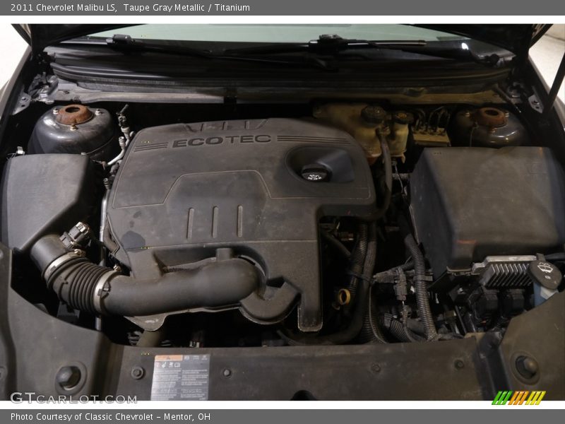 Taupe Gray Metallic / Titanium 2011 Chevrolet Malibu LS