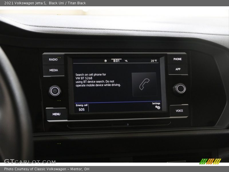 Black Uni / Titan Black 2021 Volkswagen Jetta S