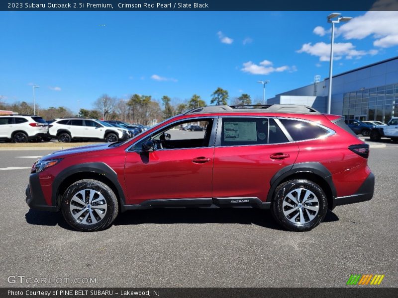 Crimson Red Pearl / Slate Black 2023 Subaru Outback 2.5i Premium