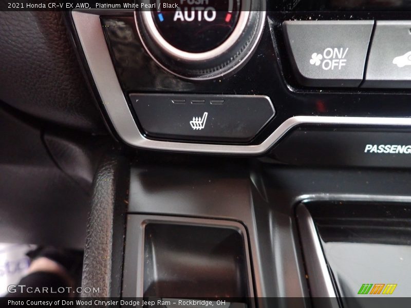 Platinum White Pearl / Black 2021 Honda CR-V EX AWD