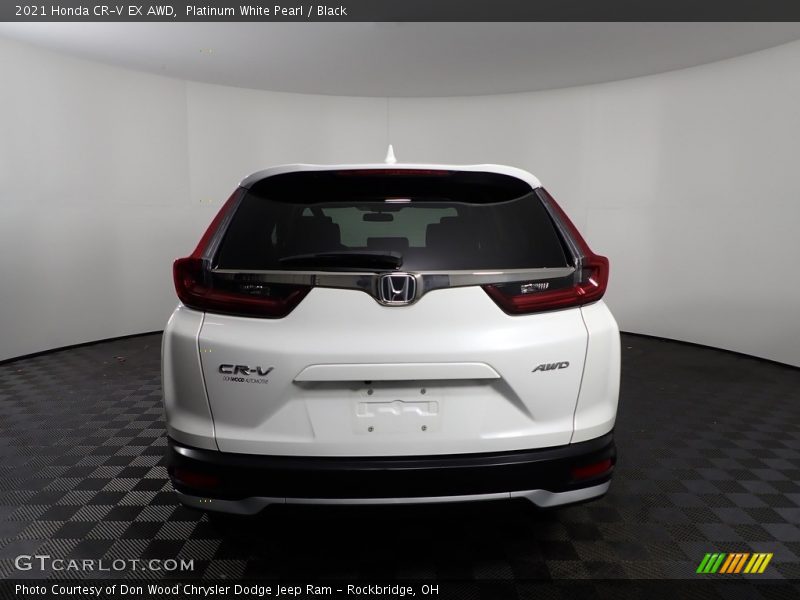 Platinum White Pearl / Black 2021 Honda CR-V EX AWD
