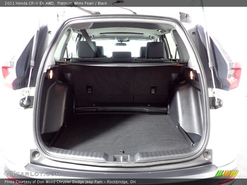 Platinum White Pearl / Black 2021 Honda CR-V EX AWD