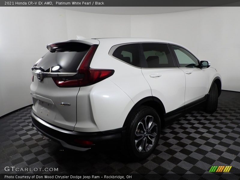 Platinum White Pearl / Black 2021 Honda CR-V EX AWD
