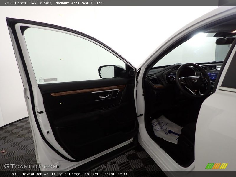 Platinum White Pearl / Black 2021 Honda CR-V EX AWD