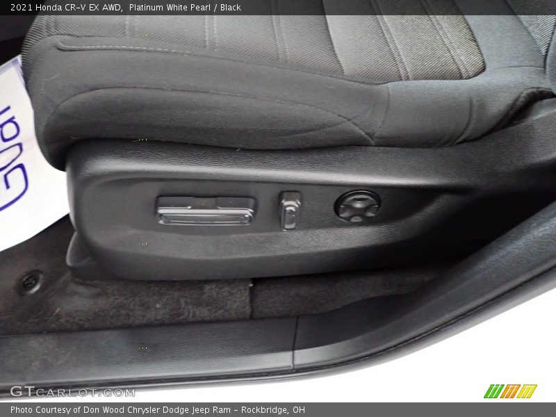 Platinum White Pearl / Black 2021 Honda CR-V EX AWD