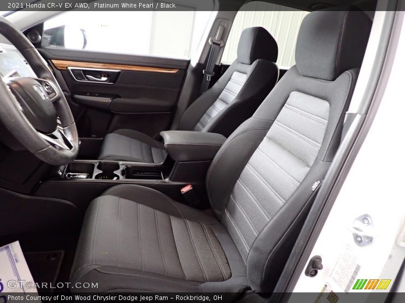 Platinum White Pearl / Black 2021 Honda CR-V EX AWD