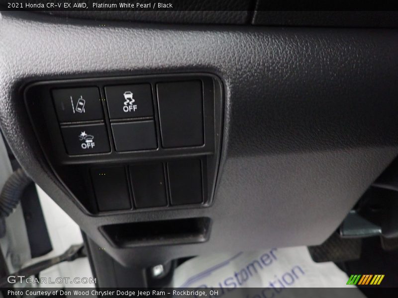 Platinum White Pearl / Black 2021 Honda CR-V EX AWD