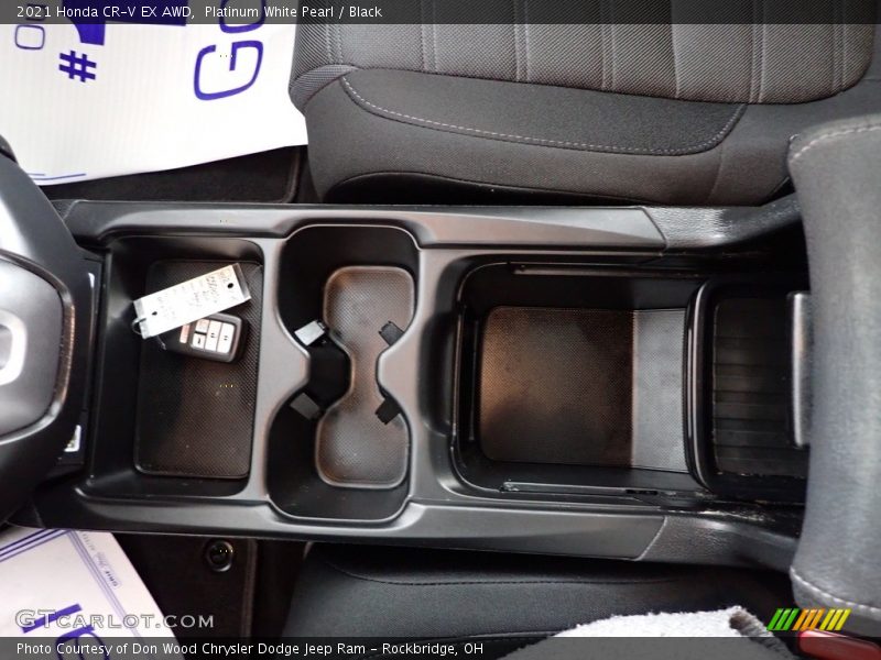 Platinum White Pearl / Black 2021 Honda CR-V EX AWD